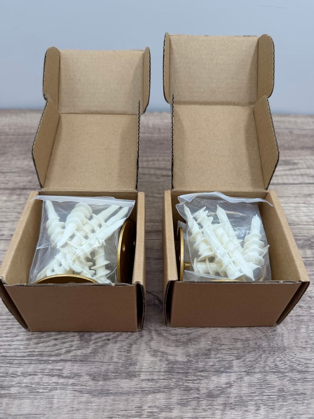 Heavy Duty Gold Ceiling Hooks for Hanging Plants w/Anchors-3-Pack Lot-2 Boxes